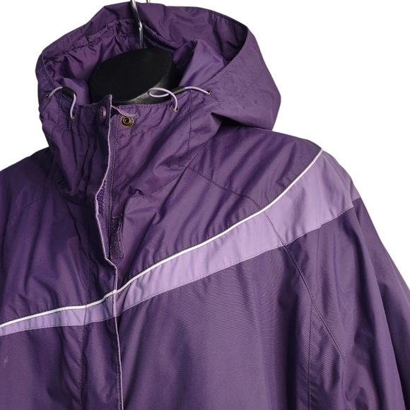 Columbia Jacket Women's Purple ZIP Up Hooded Insulated Fleece Lined Size X-large - Picture 3 of 10